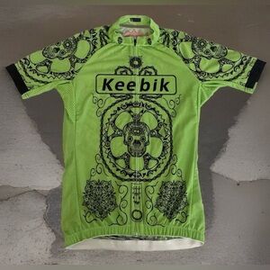 Keebik- LIVE TO RIDE - Day Of The Dead Men’s  Jersey - Medium Short Sleeve